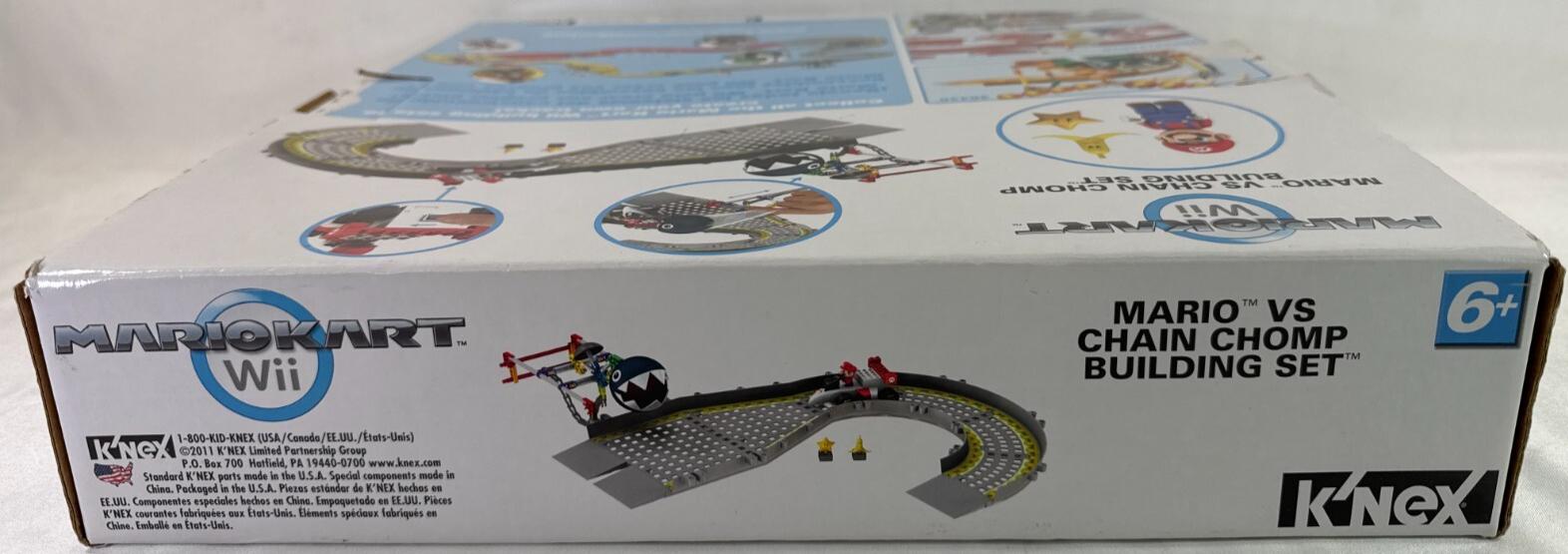 K'NEX Mario Kart Wii Mario vs Chain Chomp Building Set Incomplete Fair w/ Box
