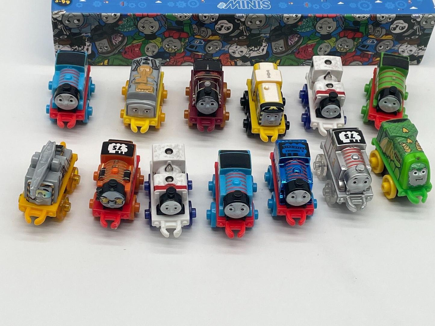 Thomas & Friends TrackMaster MINIS Lot of 13 Trains w/ Case Fisher Price