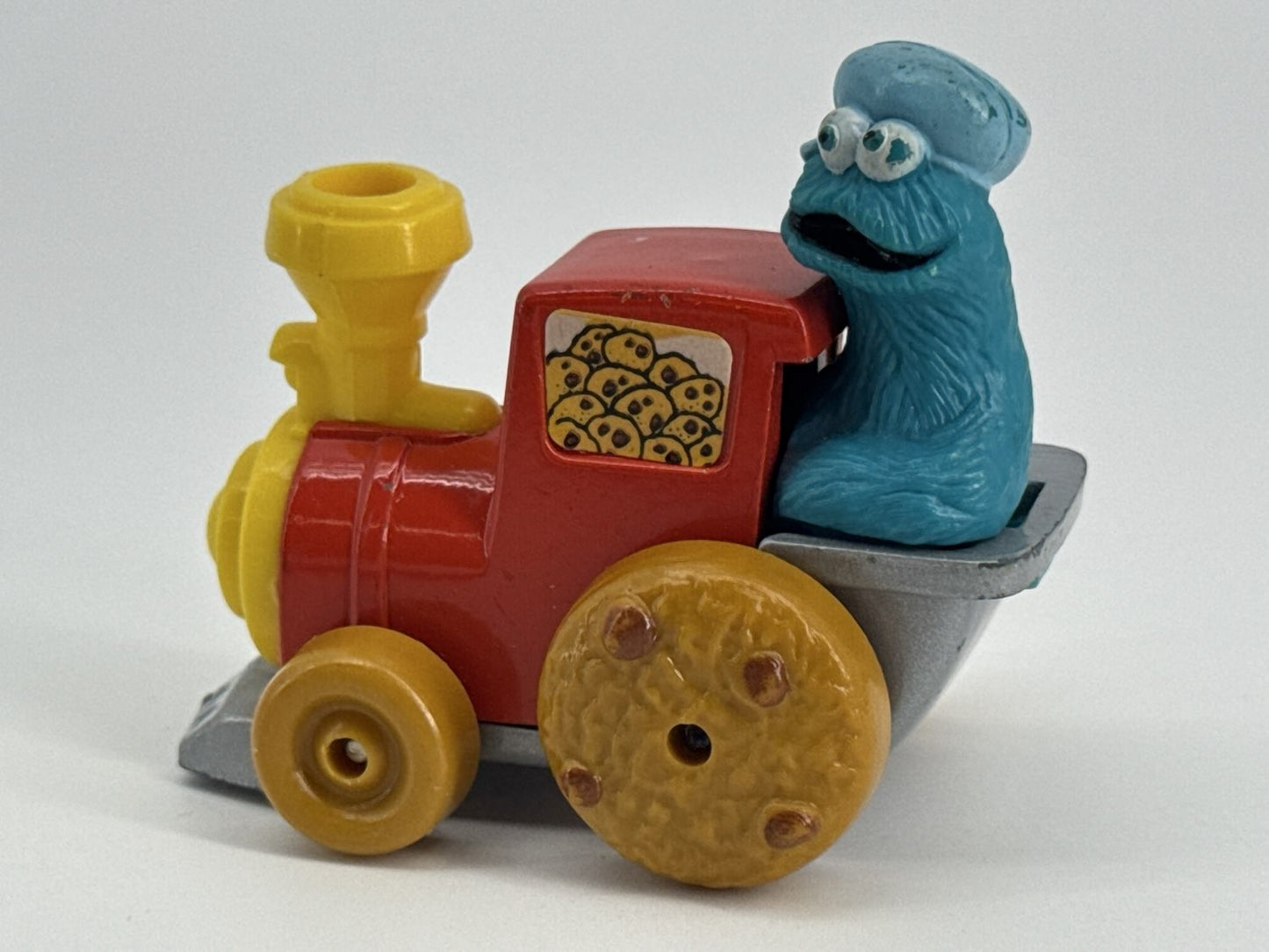 1981 Playskool Sesame Street Cookie Monster Train Engine Toy