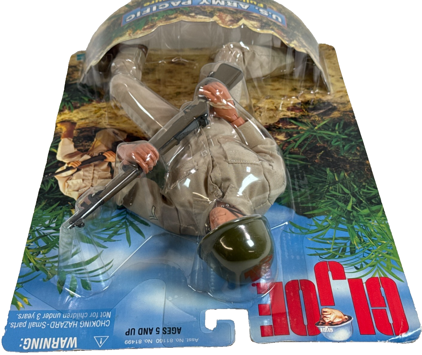 Hasbro GI Joe 12" US Army Pacific 1998 WWII Action Figure Rifle Helmet Sealed NO