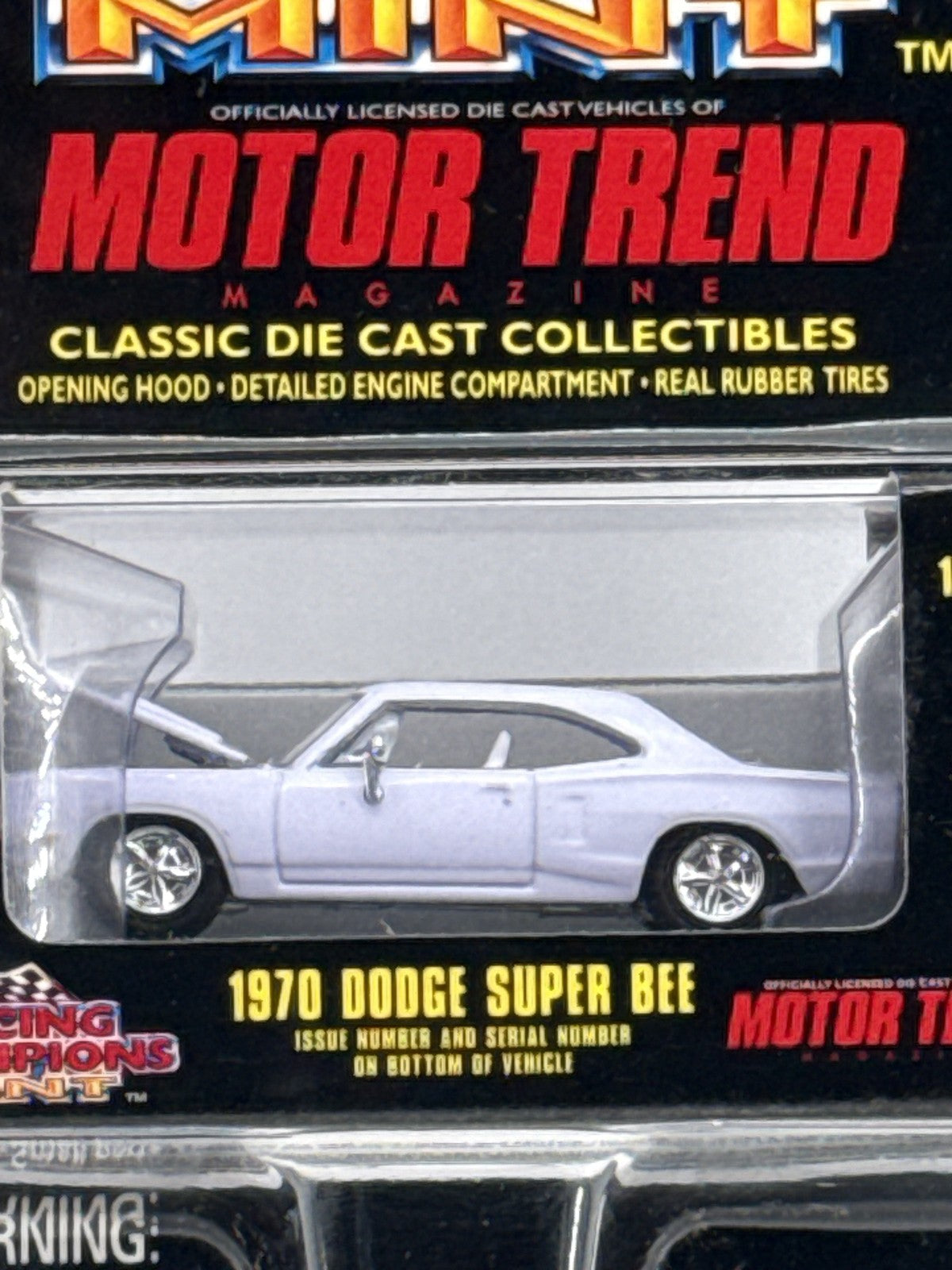Vintage Racing Champions Mint 1970 Dodge Super Bee Die Cast Car Motor Trend 1:64