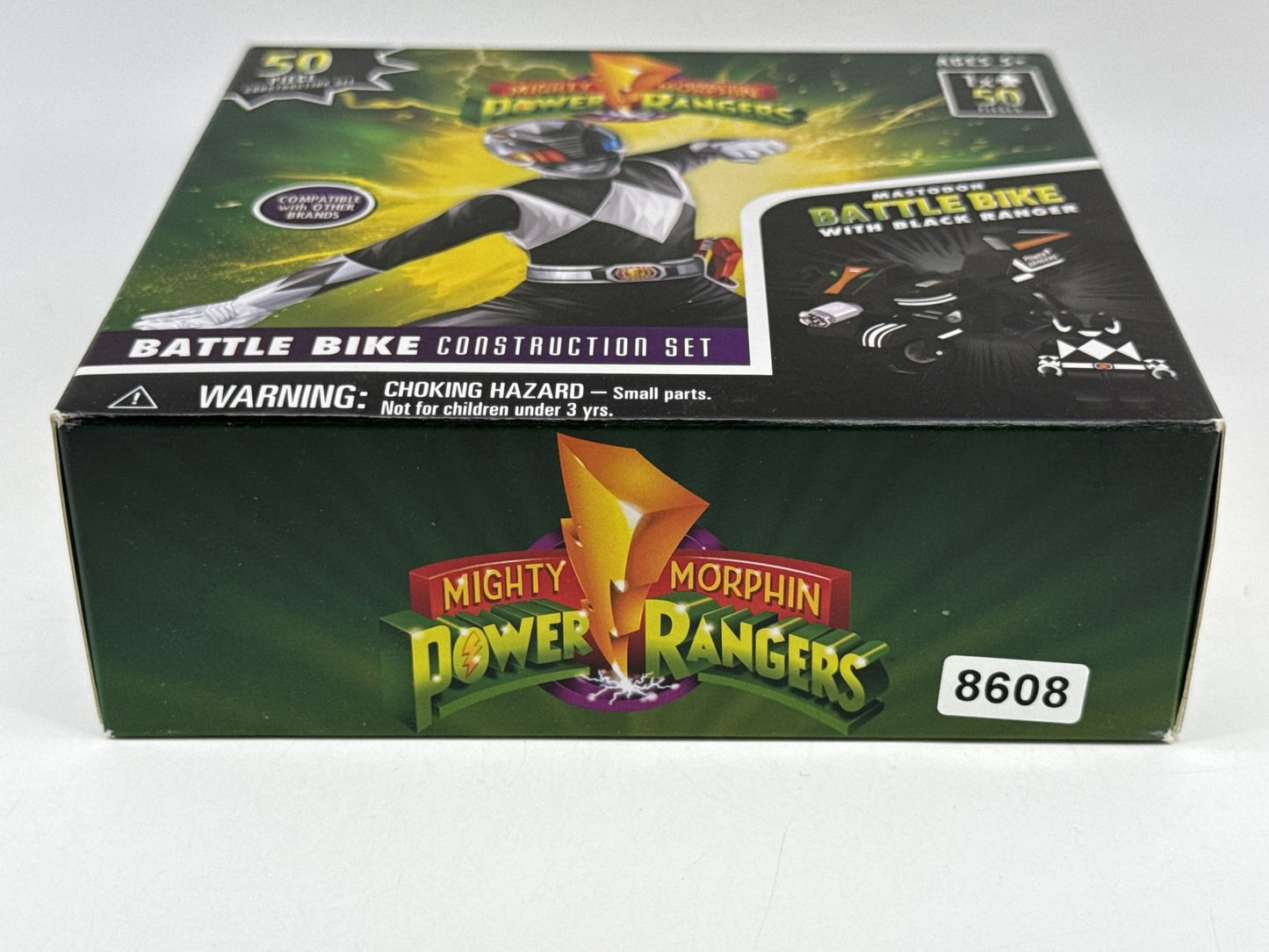 Mighty Morphin Power Rangers Black Ranger Black Battle Bike Construction Set