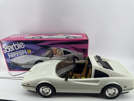 1988 Mattel Barbie White Ferrari Sports Convertible w/ Box
