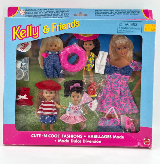1996 Barbie Kelly & Li’l Friends Cute 'N Cool Fashion Pack Mattel 68600-91 NIB