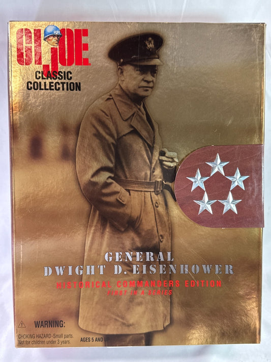 GI Joe Classic Gen Dwight D Eisenhower 12" Figure Kenner 1997 Sealed w/ Brochure