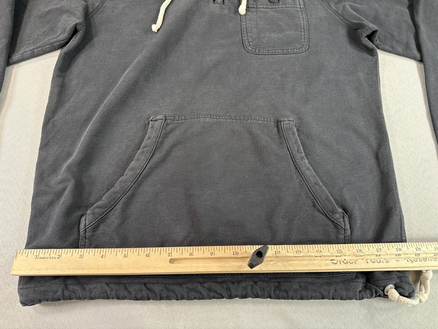 VANS Off Wall Black Pullover Hoodie S Cotton Blend Regular Fit Long Sleeve