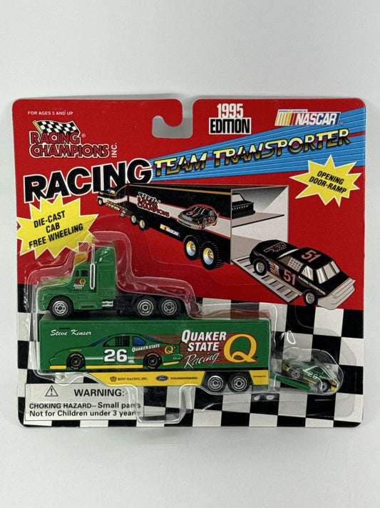1995 Racing Champions Quaker State #26 Steve Kinser Team Transporter Die-Cast