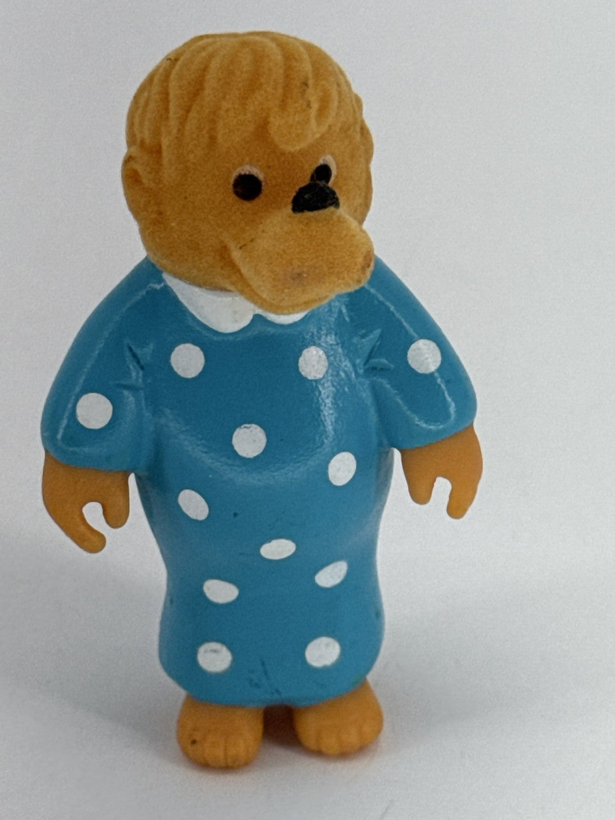 1986 Berenstain Bears Family Flocked Figures McDonald's Happy Meal Lot 4