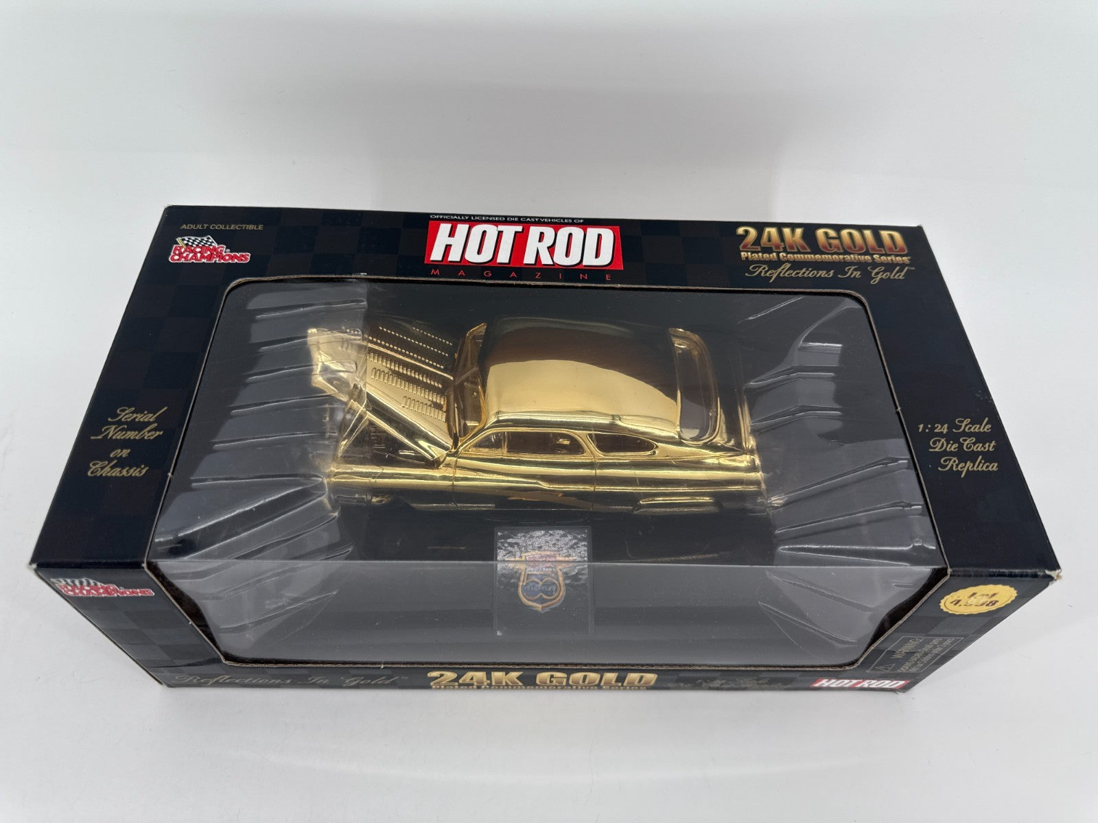 Racing Champions 1:24 24K Gold Mercury Diecast HOT ROD 50th Anniv Ltd 1 of 4,998