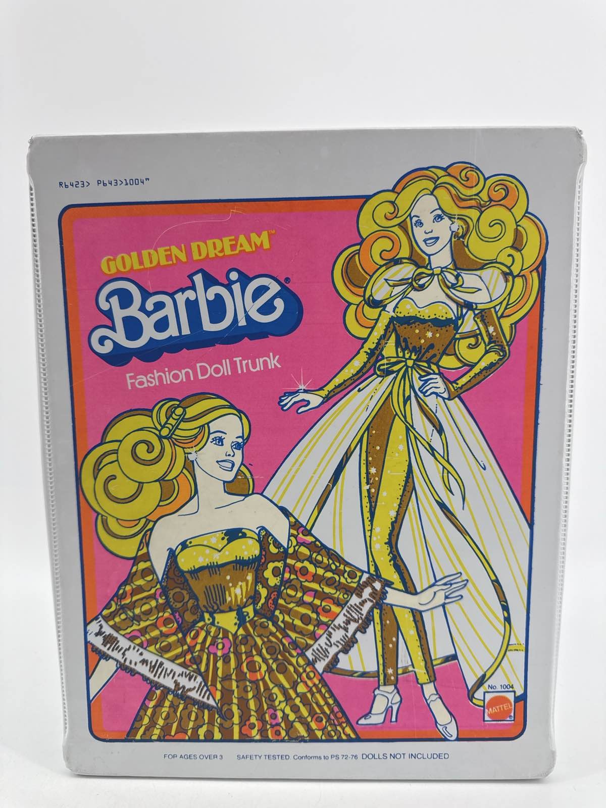 1980 Mattel Barbie Golden Dream Fashion Doll Trunk Carry Case