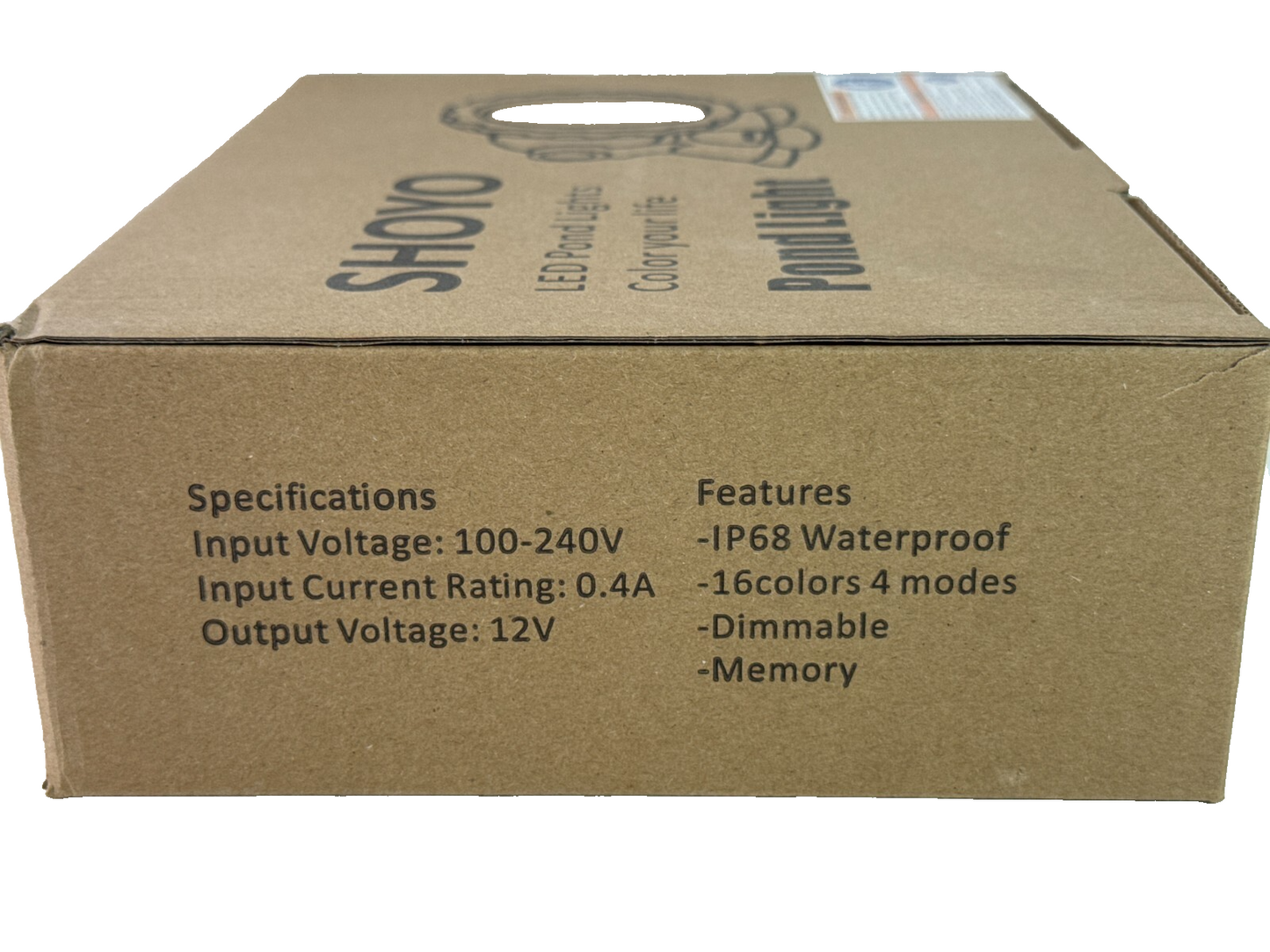 SHOYO RGB LED Pond Lights Waterproof IP68 Remote 16 Color Underwater 4-Pack