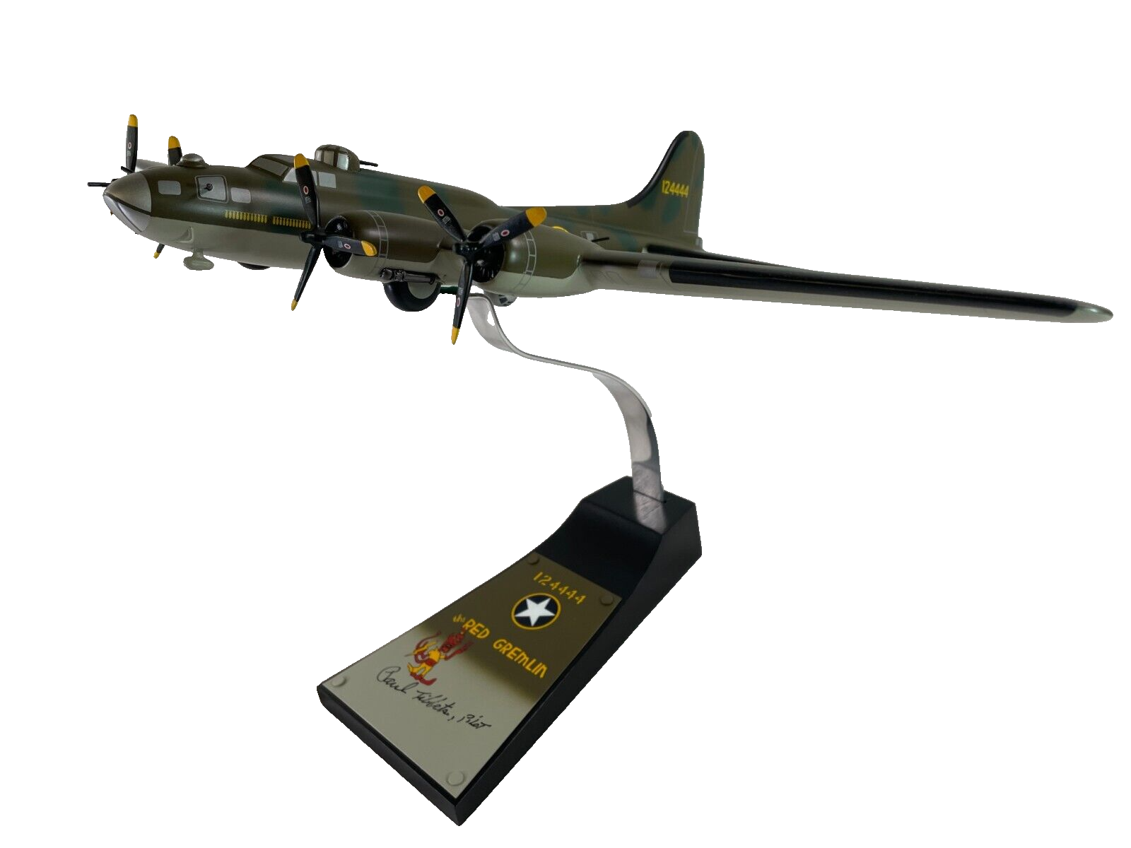 Danbury Mint Limited Edition Red Gremlin Airplane Model 779/3000 COA