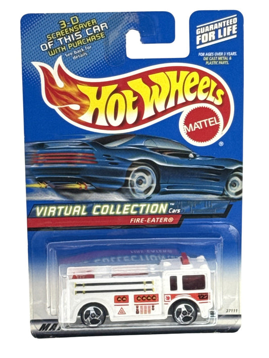Hot Wheels Virtual Collection Fire-Eater Diecast Fire Truck Mattel New 1998 Rare