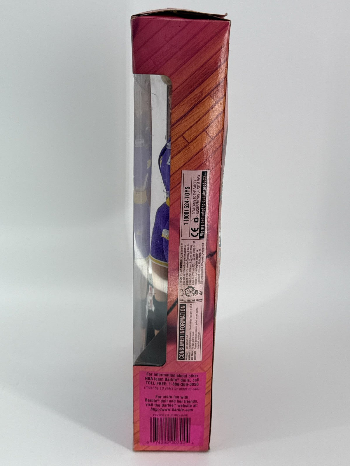 1998 Barbie NBA Los Angeles Lakers Doll Mattel #20704 Blonde Authentic Uniform