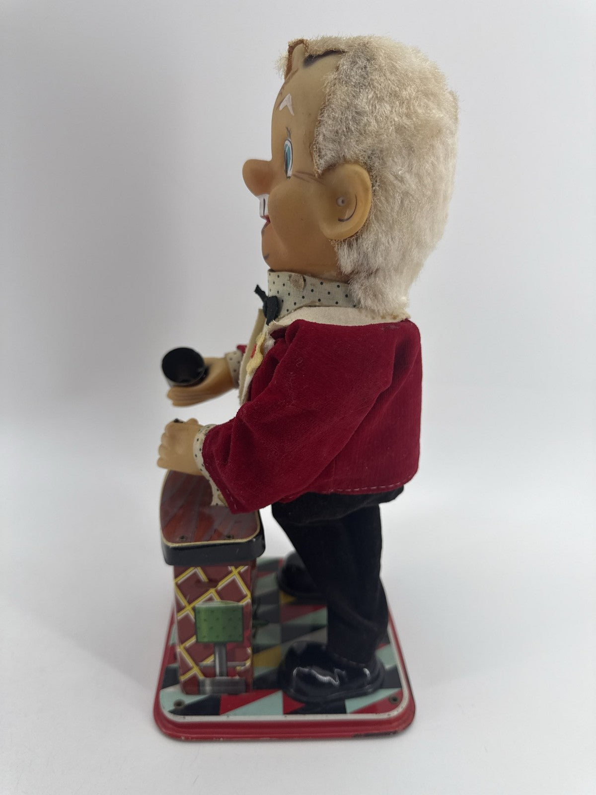 1960s Rosko Charley Weaver Bartender Tin Toy Japan