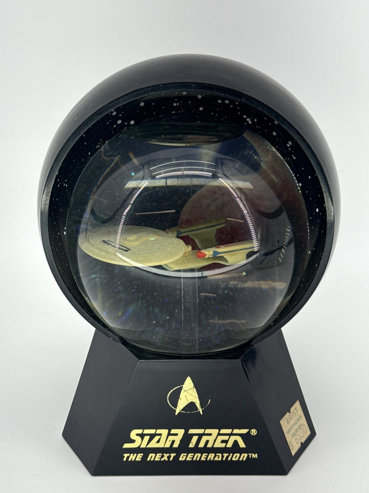 1992 Hallmark Star Trek USS Enterprise NCC-1701 Lighted Star Globe Vintage