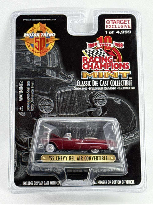 Racing Champions Mint 1955 Chevy Bel Air Convertible Motor Trend 1:64