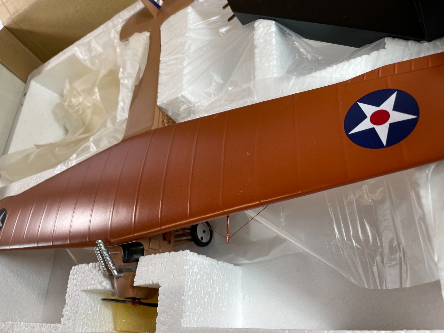Danbury Mint Fokker T-2 Model Airplane Transcontinental Army Display w/ Stand