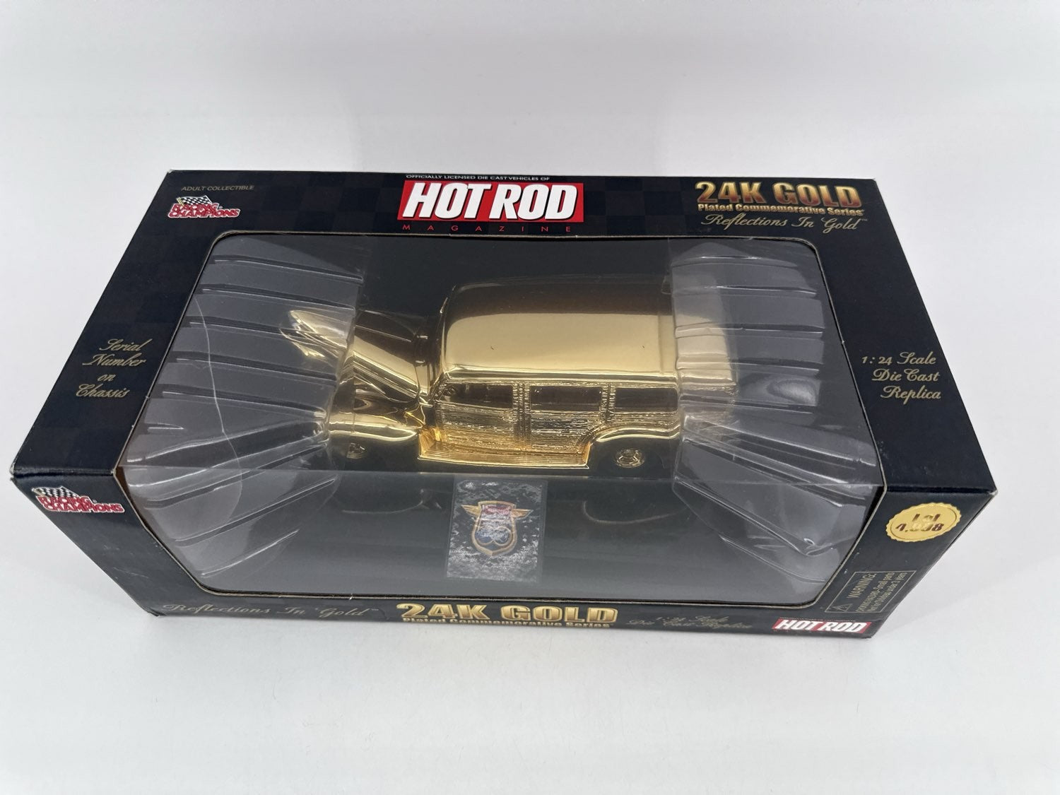 Racing Champions 24K Gold Plated Hot Rod Reflections 1:24 Diecast 1/4998