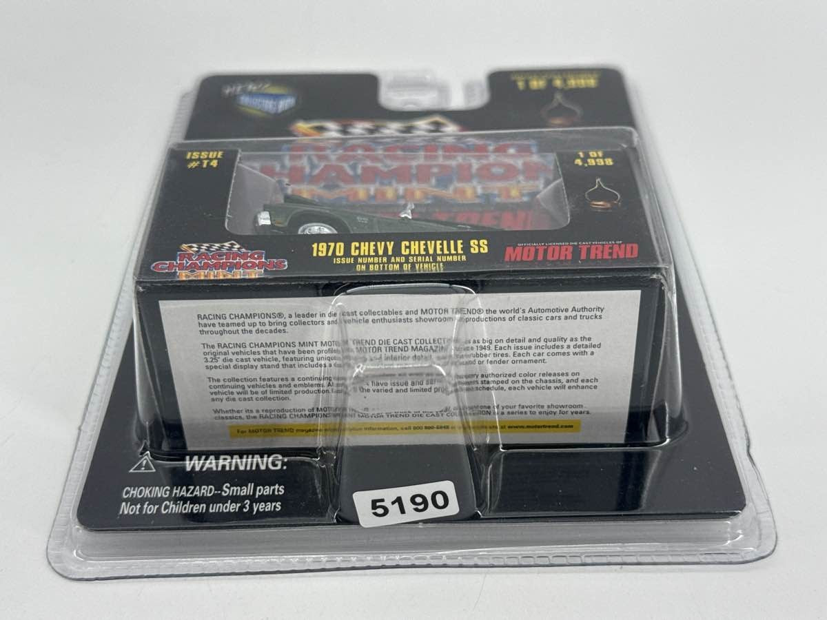 Racing Champions Motor Trend 1970 Chevelle SS Green #T4 1/4998