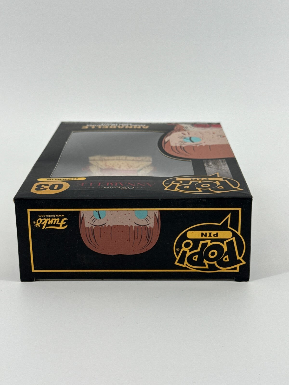 Funko Pop! Pin #03 Annabelle Horror The Conjuring Enamel Badge w/ Stand New Boxe