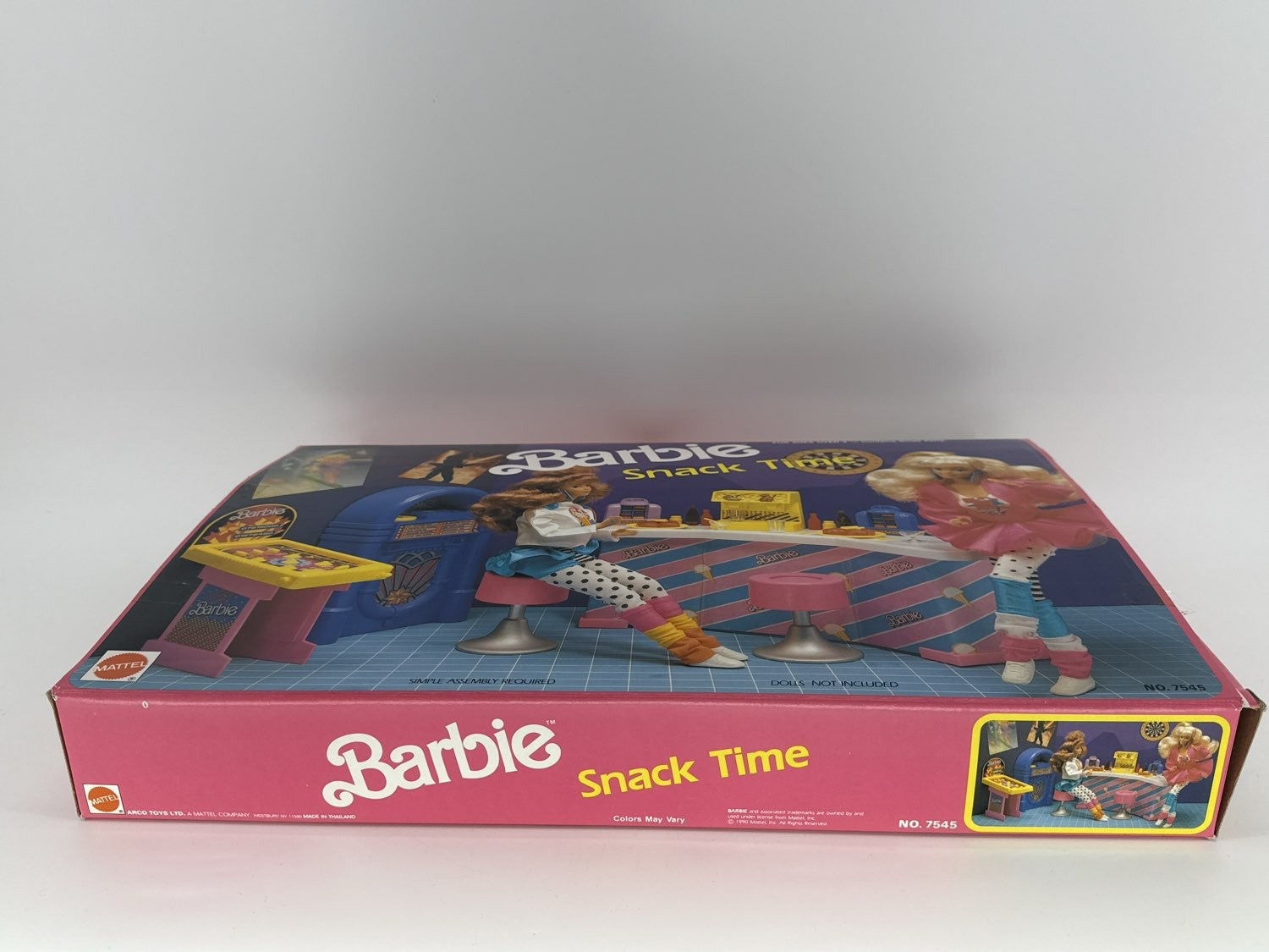 1989 Barbie Cool Times Snack Time Play Set ARCO 7356 w/Box & Diner