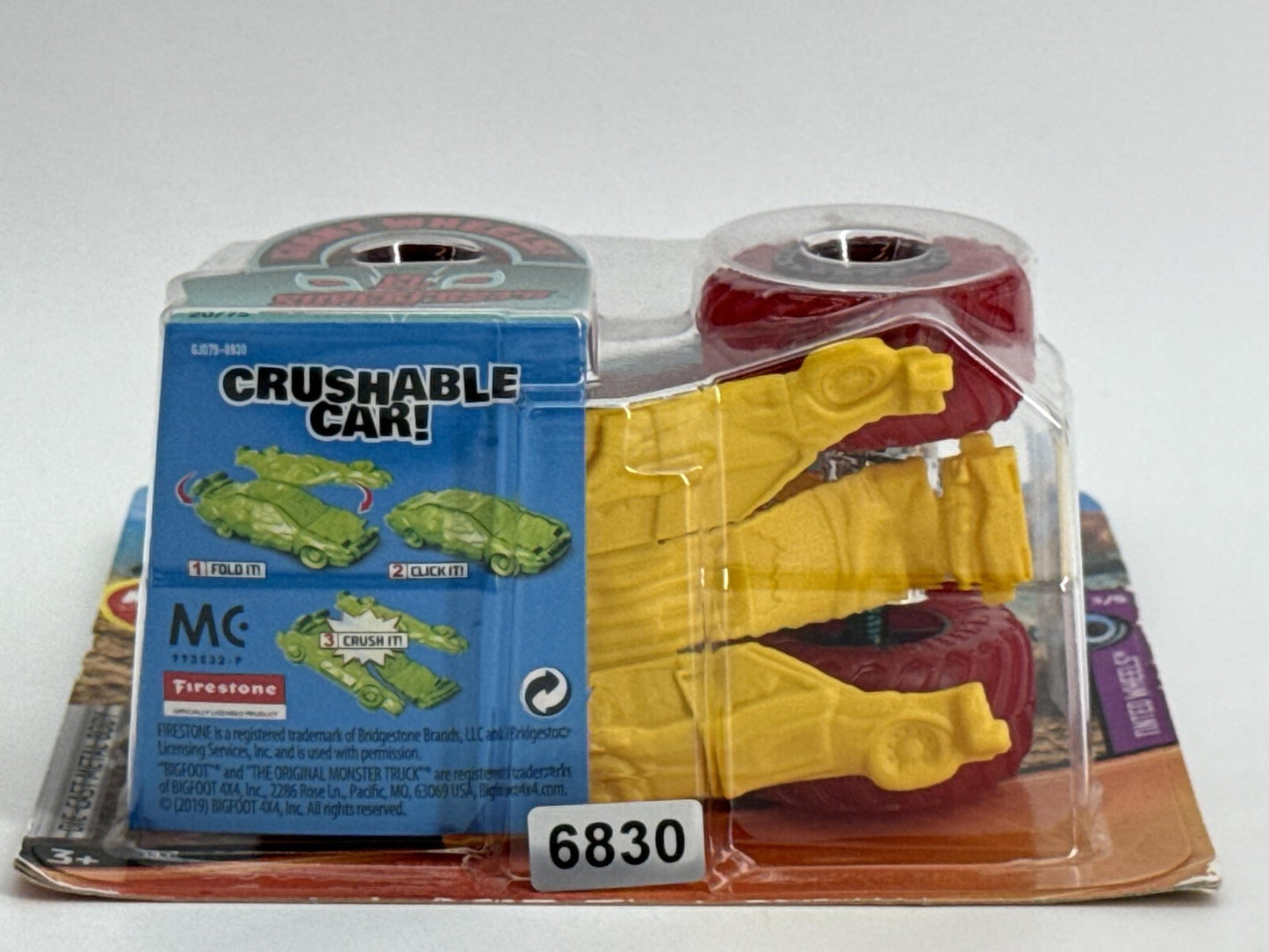 Hot Wheels Monster Trucks El Superfasto 20/75 Red 1:64 Diecast Crushable Car New