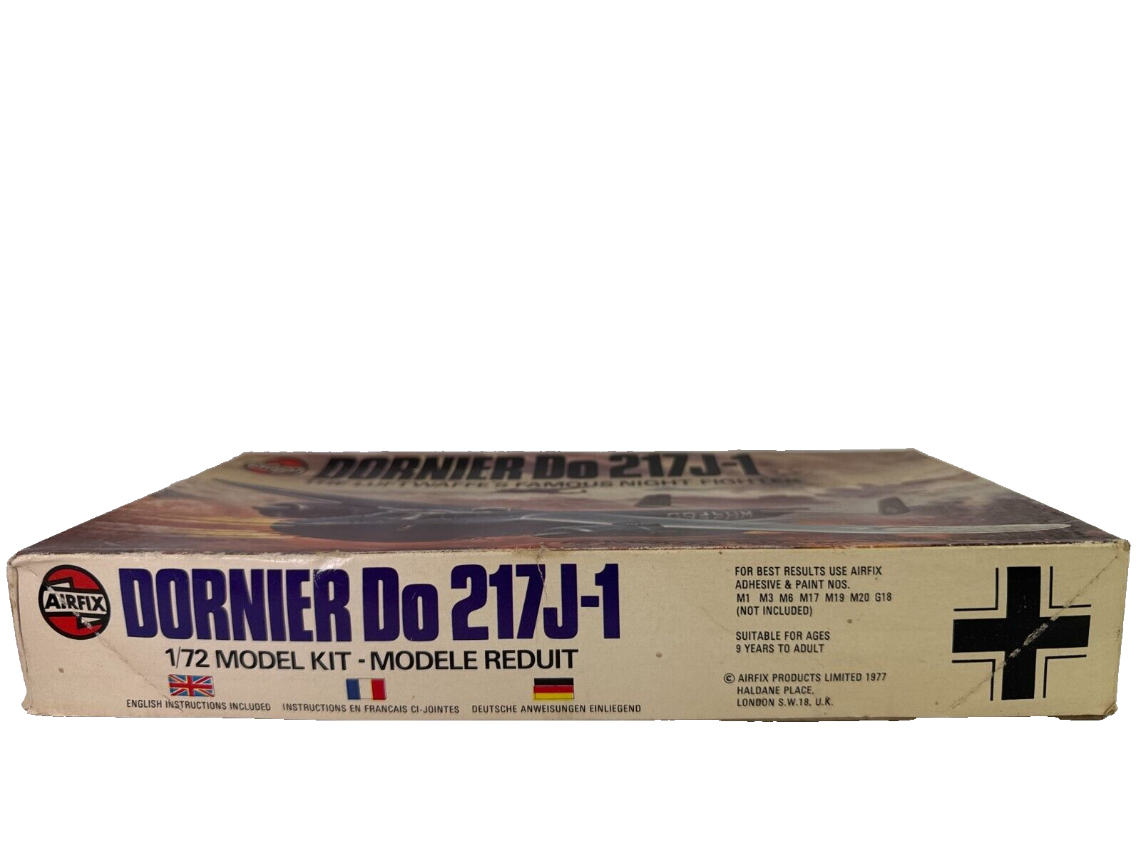 Airfix Dornier Do 217J-1 1/72 WWII Night Fighter Kit #04020-6 Complete Vintage