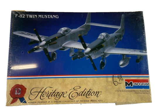 Sealed Monogram F-82 Twin Mustang 1/72 Scale Heritage Edition Model Kit 1984 ✈️