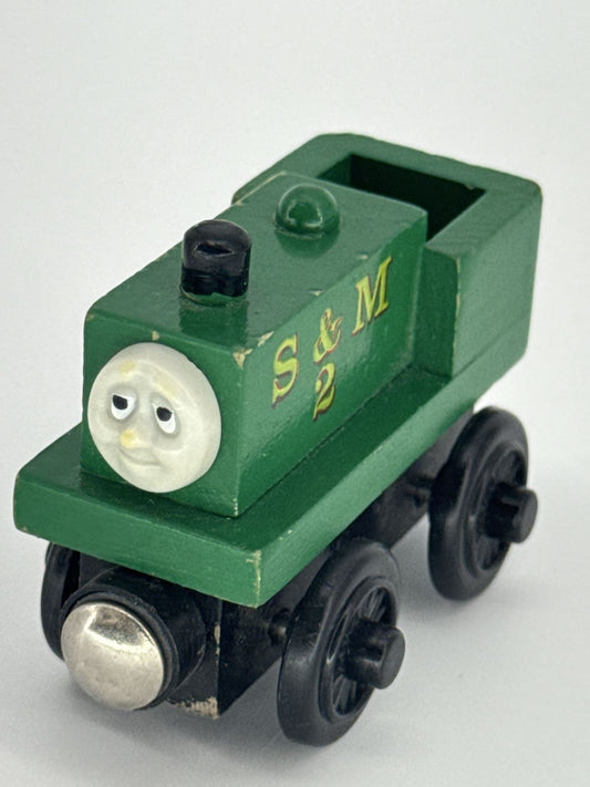 Thomas & Friends Wooden Railway Neil S&M 2 Green Tank Engine Train 1999