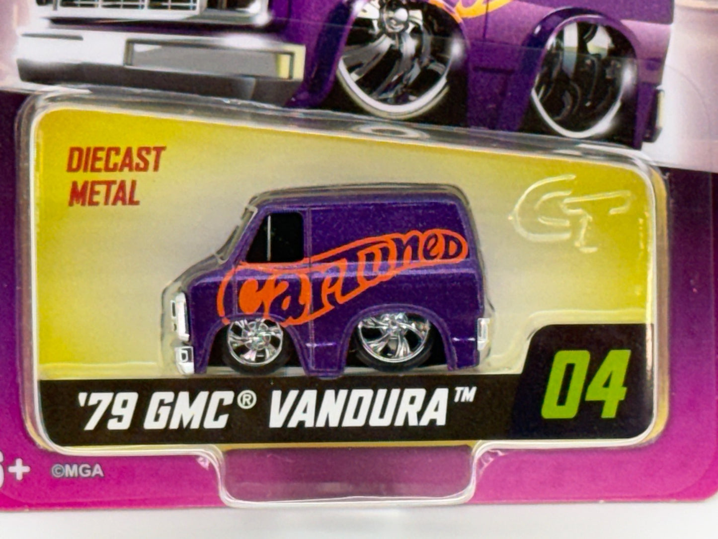 Cartuned 79 GMC Vandura Purple Custom Van Series 4 #04 Diecast MGA 2024 Carded