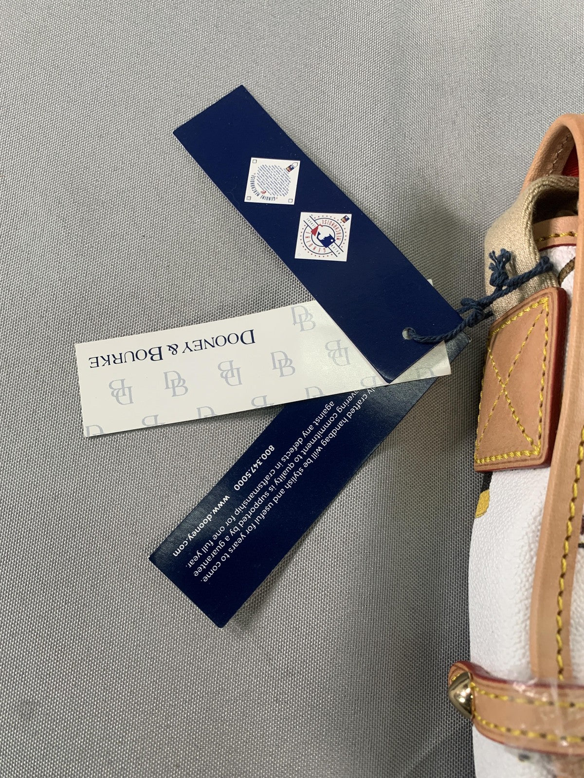 Pittsburgh Pirates Bag Womens One Size White MLB Baseball Dooney & Bourke