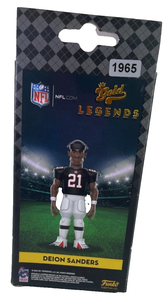 Funko Gold NFL Legends Deion Sanders Chase Variant – Rare White Uniform! 🏈🔥