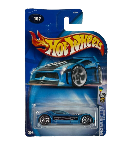 🔥 Hot Wheels Spectraflame Ballistik – Metallic Blue Die-Cast #107 (67244)!
