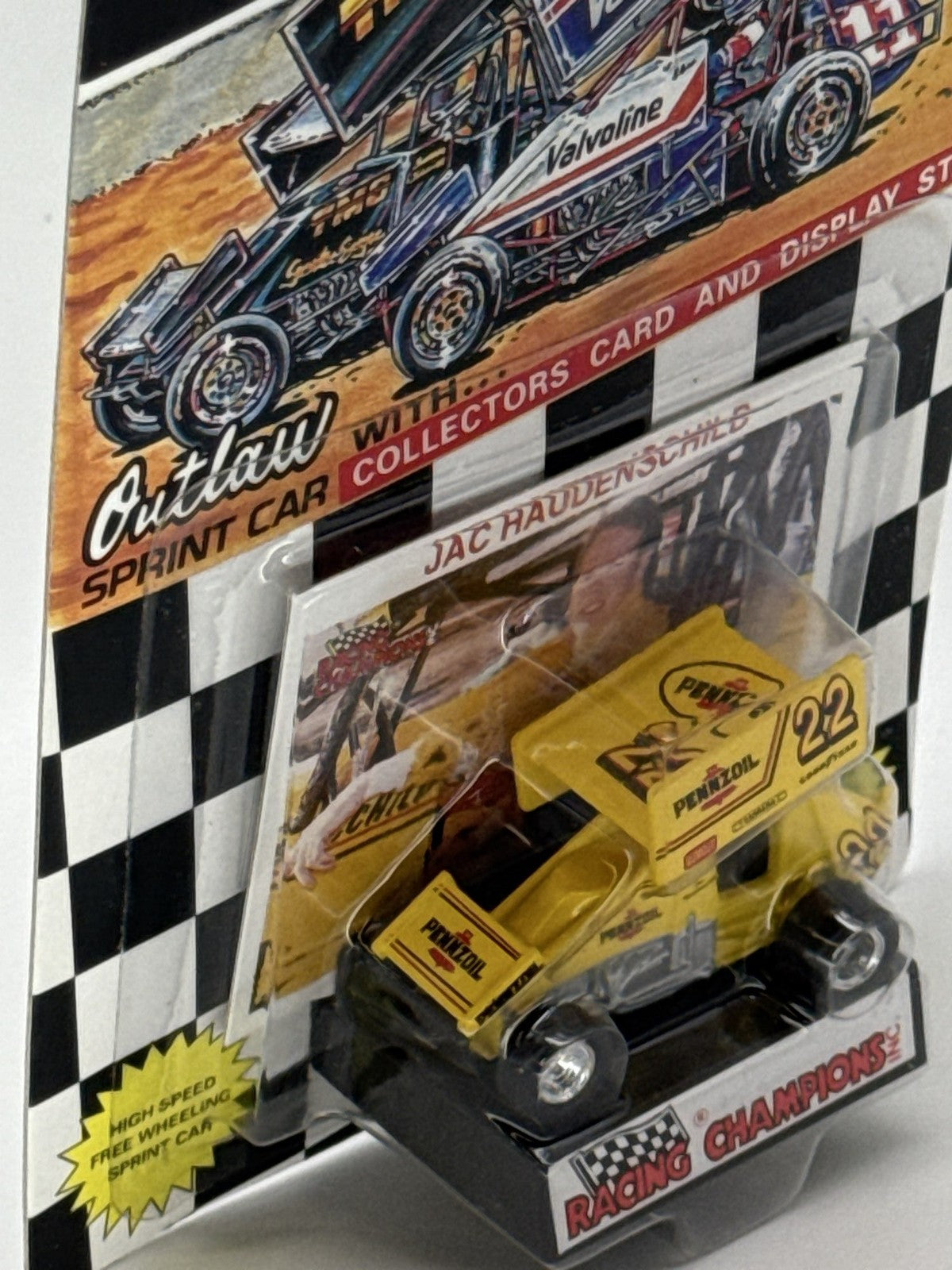 Racing Champions Outlaw Sprint Car Jac Haudenschild #22 Pennzoil 1/64 Diecast