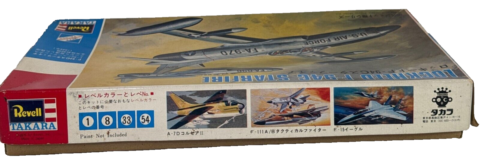 Revell Takara Lockheed F-94C Starfire 1/55 Scale Model Kit USAF Interceptor