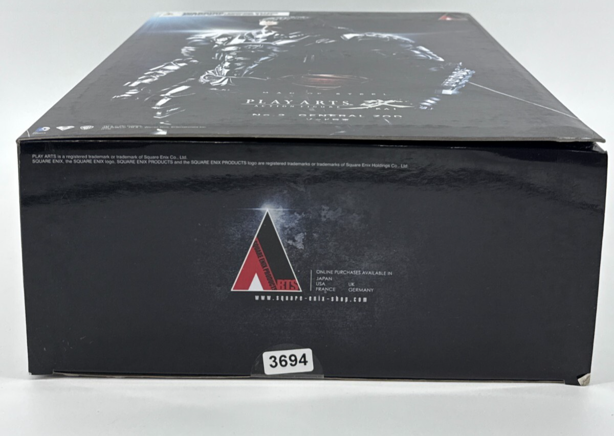 Play Arts Kai General Zod DC Man of Steel Figure Square Enix 10" Rare NIB HTF