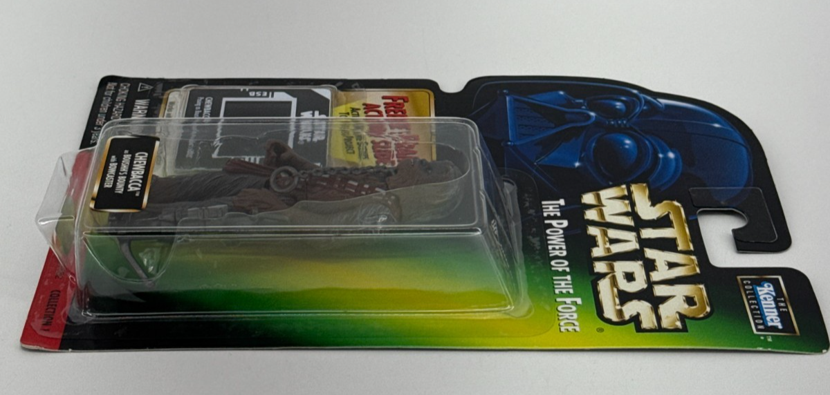 Star Wars POTF Chewbacca Boushh’s Bounty 1998 Kenner New Freeze Frame Slide MOC