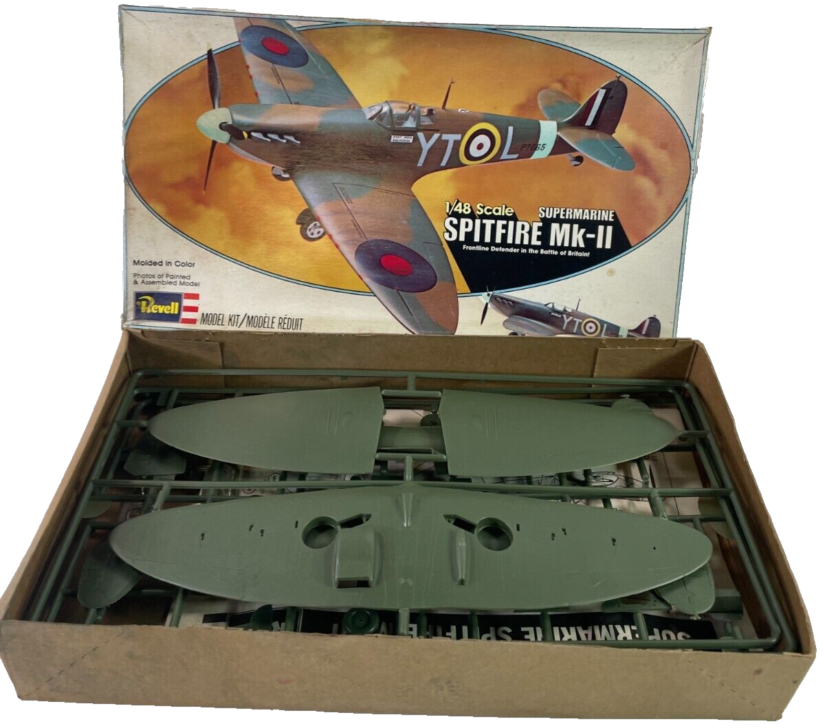 Revell 1/48 Scale Supermarine Spitfire Mk-II Model Kit Vintage Open Box 1866