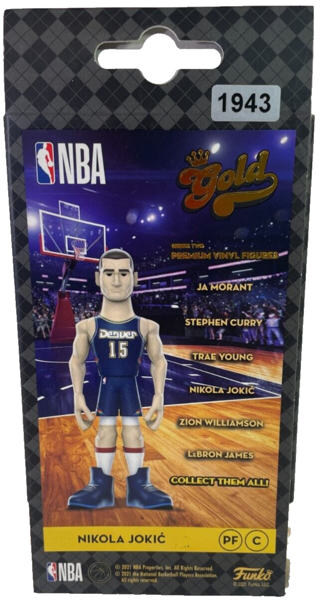 Funko Gold Nikola Jokic CHASE Figure Denver Nuggets Mile High City NBA Vinyl