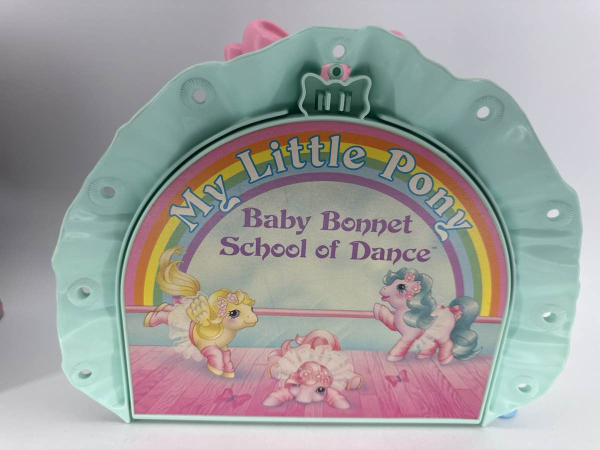1986 Hasbro My Little Pony G1 Baby Bonnet School of Dance Playset & Box