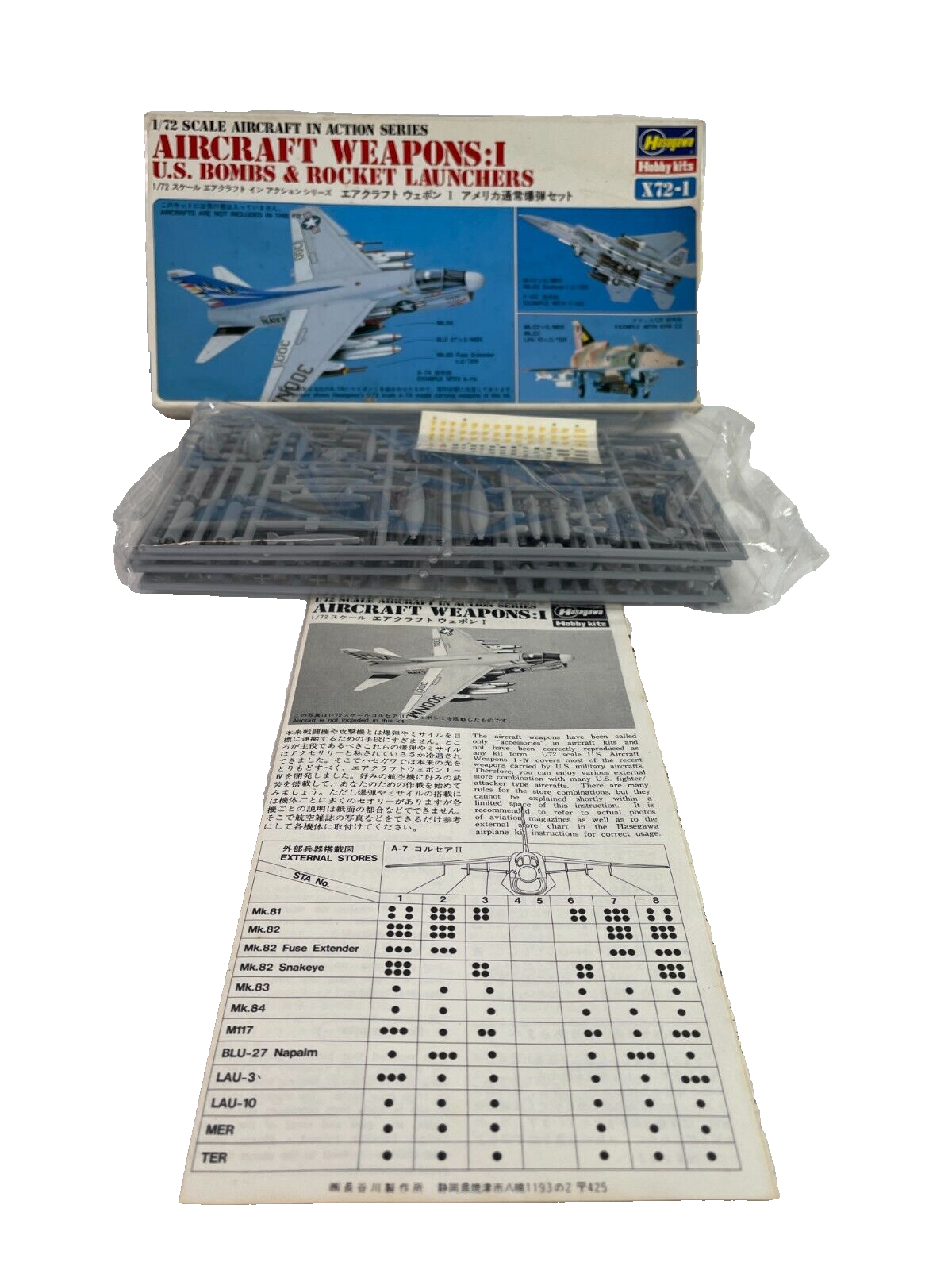 1/72 US Bombs & Rocket Launchers Set – Perfect for Modern Military Aircraft Dior