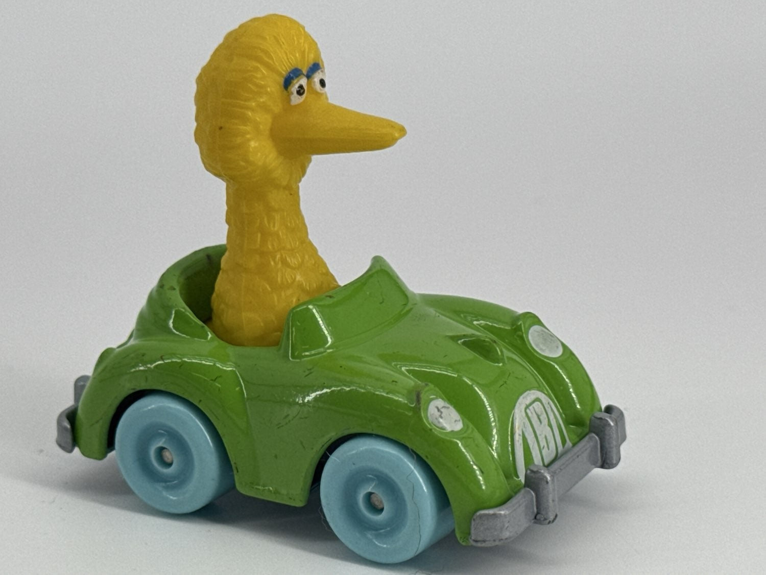 1983 Playskool Sesame St Big Bird Green Diecast Car
