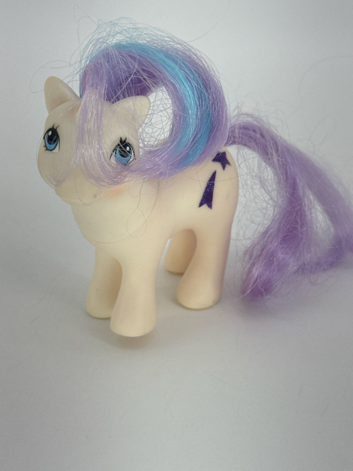 1984 MLP G1 Baby Glory Unicorn White Purple Blue Hair Hasbro