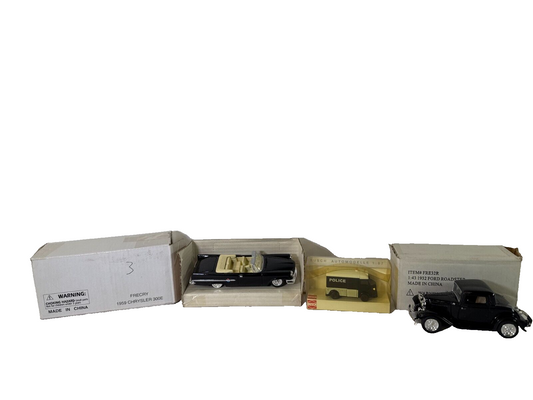 Busch 1:87 Citroen HY French Police Van #41944 + Bonus Vintage Diecast Cars HO