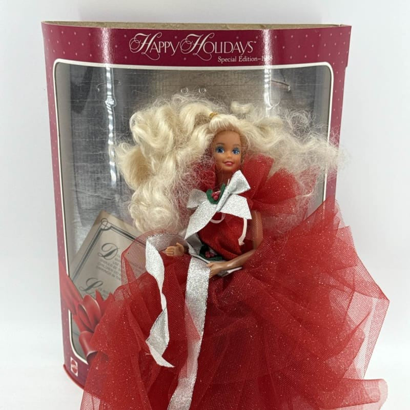 1988 Mattel Happy Holidays Barbie Special Edition #1703 1st in Series
