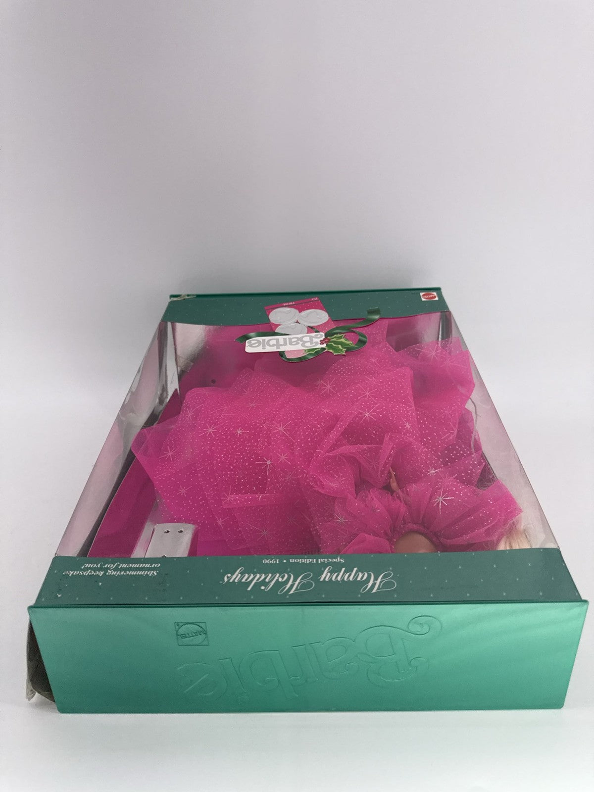 1990 Barbie Holiday Special Edition Doll Pink Dress Mattel Ornament