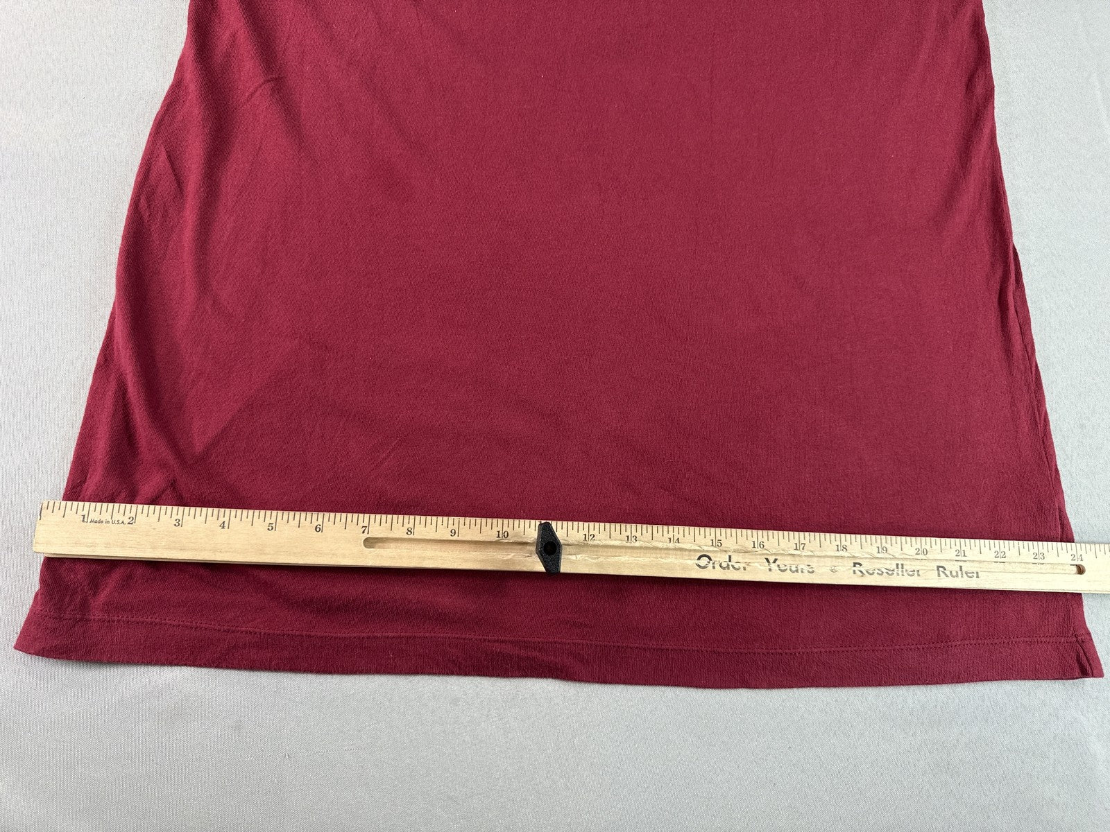 TIME AND TRU 3S4 Tee M (8 10) Red Cotton Regular Fit Crewneck Short Sleeve Soft