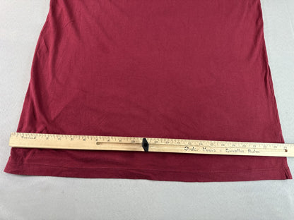 TIME AND TRU 3S4 Tee M (8 10) Red Cotton Regular Fit Crewneck Short Sleeve Soft