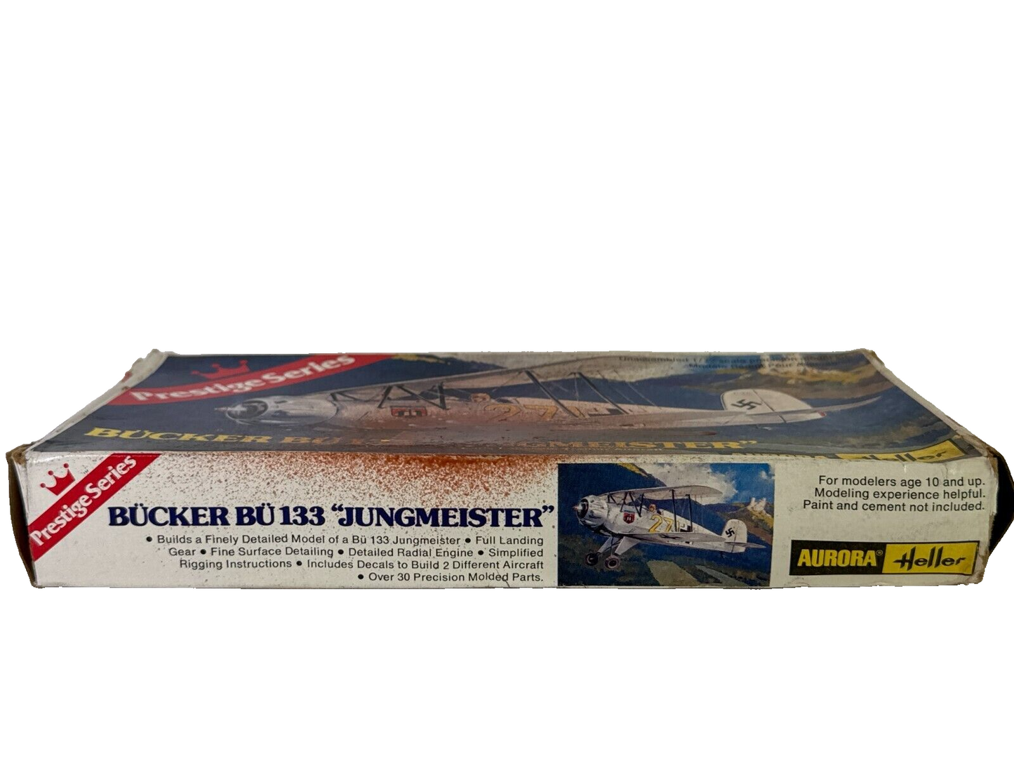 Heller/Aurora 1/72 Bücker Bü 133 Jungmeister – WWII Luftwaffe Trainer Model Kit